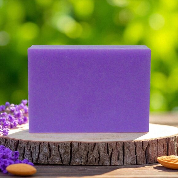 NEW Lavender & Almond scented artisan soap. Set of 4 soap bars. - Picture 2 of 5